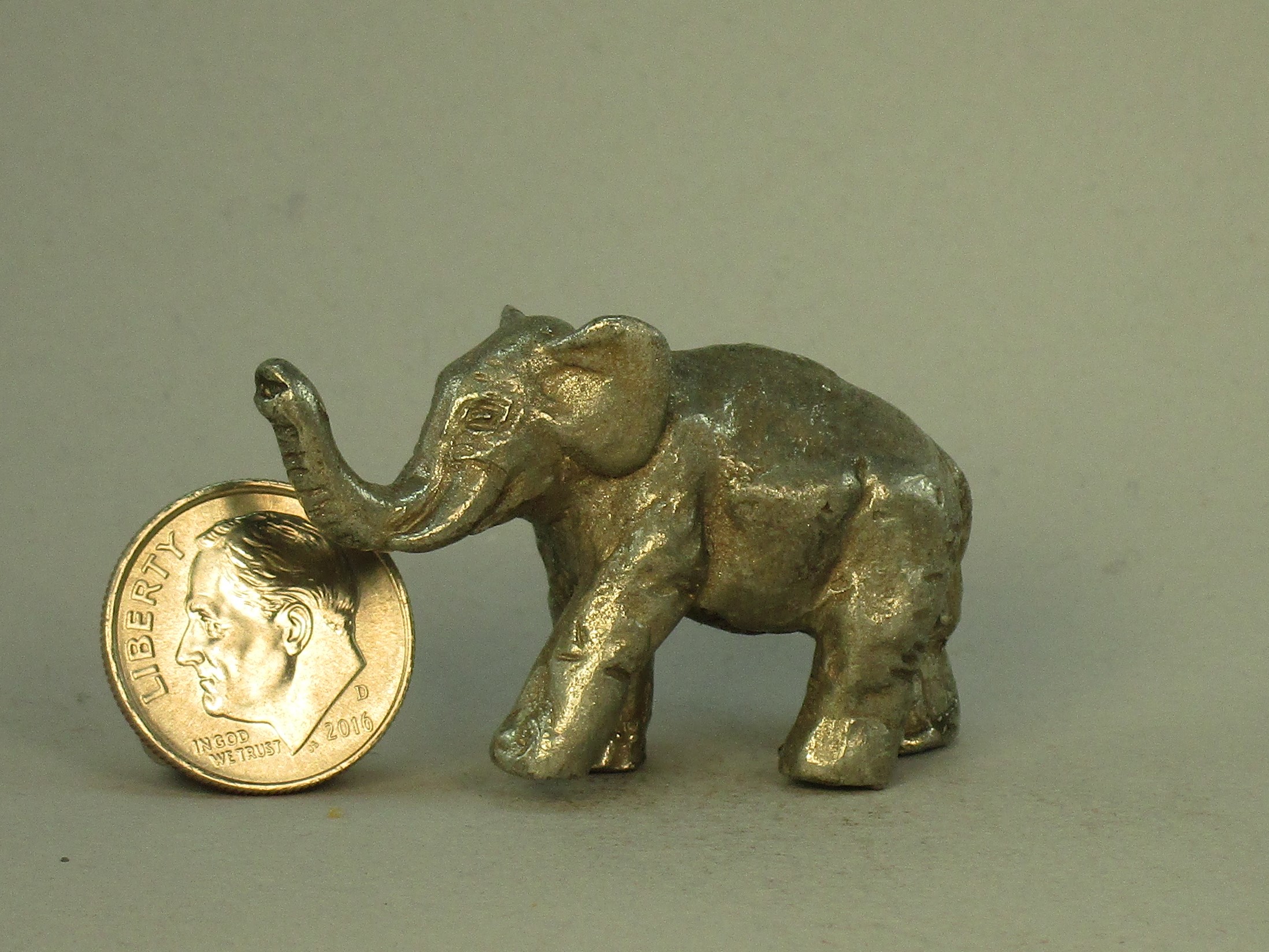 pewter elephant ornament